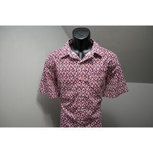 Columbia PFG Vented Fishing Shirt Short Sleeve Omni-Shade Floral Mens Medium